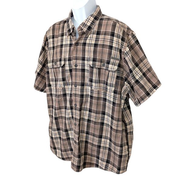 Harley Davidson Mens Plaid Shirt 2XL Button Front Short Sleeve Biker Motorcycle - Picture 2 of 16